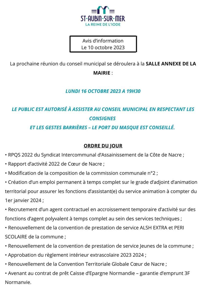 réunion conseil municipal