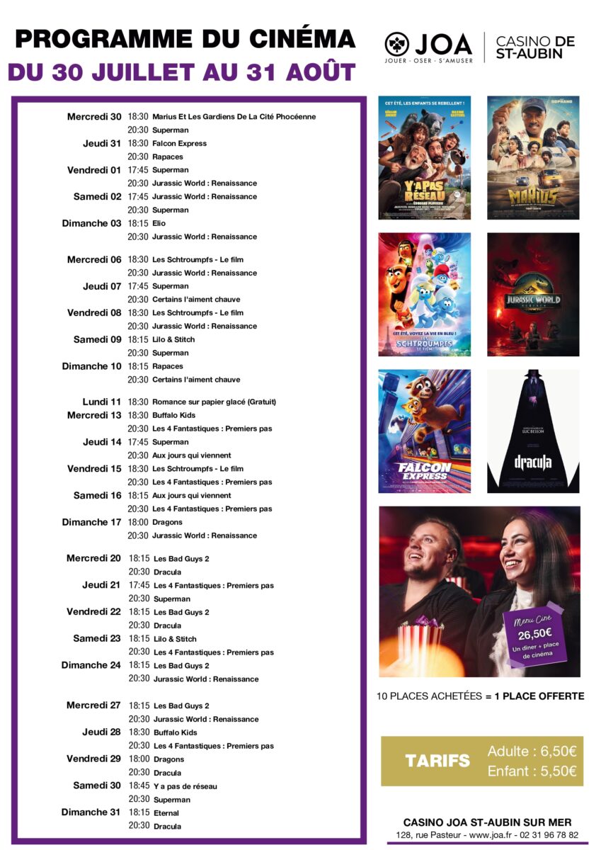 programme cinéma