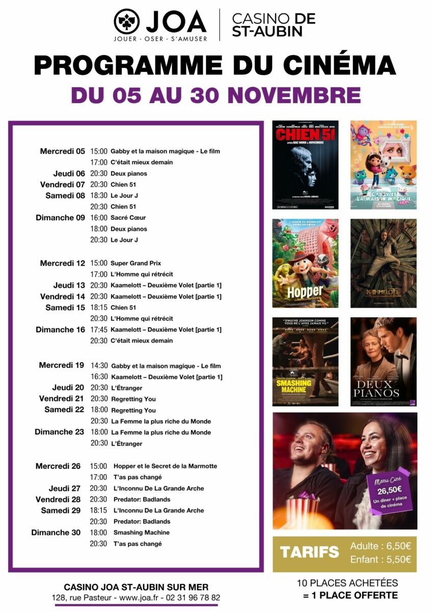 programme cinéma