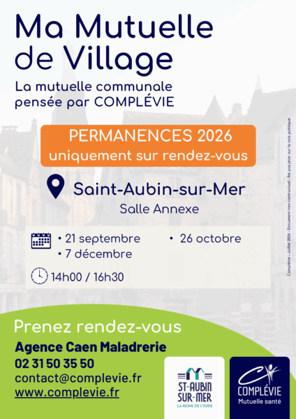 Affiche - Permanences - RP st aubin sur mer-1-1